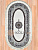 Ковер овальный Isfahan 1280 кремовый