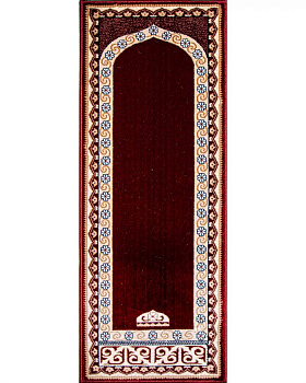Молитвенный коврик Гулистон J021A бордовый