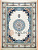 Ковер Isfahan 1284 кремовый / темно-синий