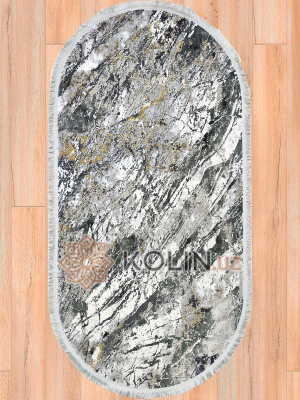 Ковер овальный Creante 7264 чёрный / белый