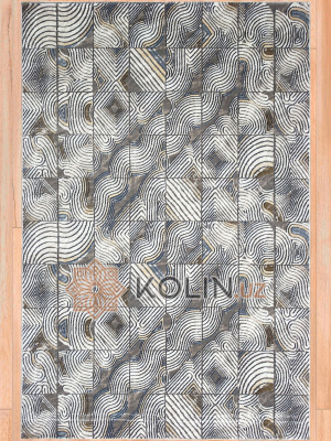 Ковер Modern 8513 белый / голубой