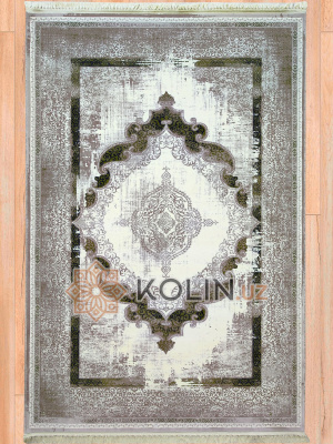 Ковер Zilli 7321 белый / зелёный Ковер Zilli 7321 белый / зелёный