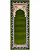 Молитвенный коврик Гулистон J007A светло-зеленый